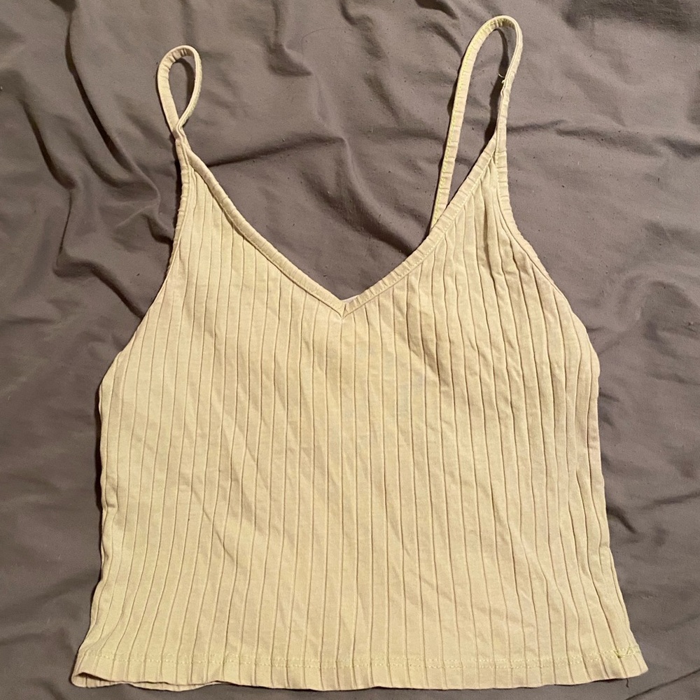 H&M light green cropped tank